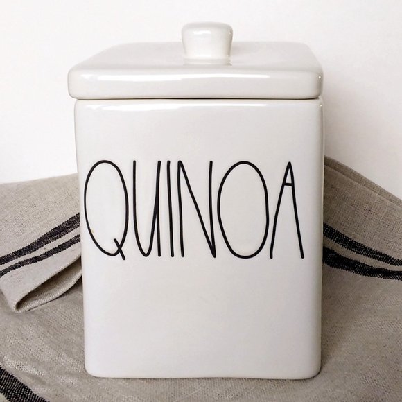 NEW Rae Dunn Quinoa Storage Canister Food Storage Container